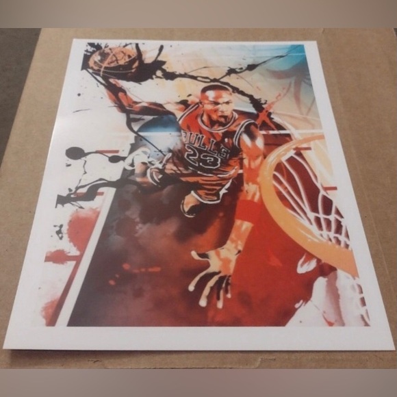 NEW!💯 MICHAEL AIR💨JORDAN CHICAGO BULLS 8.5x11 ULTRA GLOSSY 4 POSTER ART SET!🔥 - Picture 7 of 13